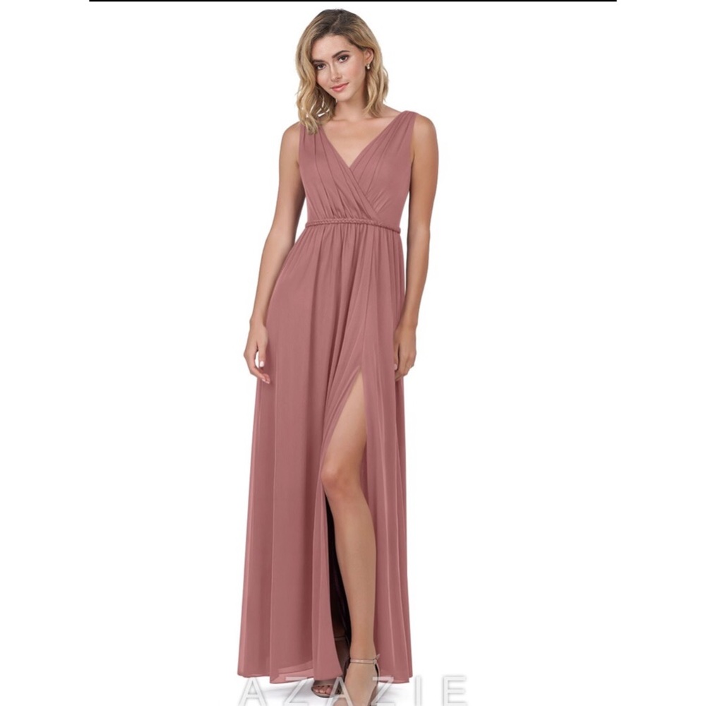 Azazie Tanicia Bridesmaid Dress in Desert Rose